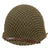Original U.S. WWII M1 McCord Front Seam Swivel Bale Helmet with Helmet Net & Westinghouse Liner