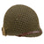 Original U.S. WWII M1 McCord Front Seam Swivel Bale Helmet with Helmet Net & Westinghouse Liner