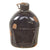 Original U.S. WWII Named 1st Pattern USMC Canteen Cover with Durasnaps and Black Porcelainized Canteen
