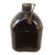 Original U.S. WWII Named 1st Pattern USMC Canteen Cover with Durasnaps and Black Porcelainized Canteen