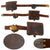 Original U.S. Civil War M1855/61 .58 Caliber Cartridge Box Belt Rig with U.S. Arrowhead Buckle & Partial Waist Belt with Cap Pouch
