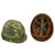 Original U.S. Vietnam War M1 Helmet with Mitchell Pattern Camouflage Cover and P64 Liner