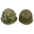 Original U.S. Vietnam War M1 Helmet with Mitchell Pattern Camouflage Cover and P64 Liner