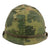 Original U.S. Vietnam War M1 Helmet with Mitchell Pattern Camouflage Cover and P64 Liner