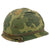 Original U.S. Vietnam War M1 Helmet with Mitchell Pattern Camouflage Cover and P64 Liner
