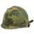 Original U.S. Vietnam War M1 Helmet with Mitchell Pattern Camouflage Cover and P64 Liner