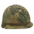 Original U.S. Vietnam War M1 Helmet with Named Mitchell Pattern Camouflage Cover and Depot-Refurbished WWII MSA Liner