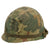 Original U.S. Vietnam War M1 Helmet with Named Mitchell Pattern Camouflage Cover and Depot-Refurbished WWII MSA Liner