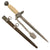 Original WWII German 2nd Model Luftwaffe Dagger by ALCOSO of Solingen with Scabbard and Portepee - circa 1940 - 1943
