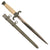Original German WWII Heer Army Officer Dagger with Ivoroid Grip and Scabbard - Excellent Unmarked Blade Original Items