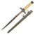 Original German WWII Heer Army Officer Dagger with Ivoroid Grip and Scabbard - Excellent Unmarked Blade Original Items