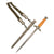 Original German WWII Early Army Heer Officer Dagger by Carl Eickhorn with Excellent Blade, Scabbard, and Hanger - 1935-41 Trademark