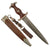 Original German Early WWII SA Dagger by Paul F. Dick of Esslingen with Scabbard, Hanger, and Belt Loop Original Items