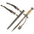 Original German WWII 2nd Model Luftwaffe Dagger with Unmarked Blade, Scabbard, Partial Hanger, and Portepee