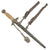 Original German WWII 2nd Model Luftwaffe Dagger with Unmarked Blade, Scabbard, Partial Hanger, and Portepee