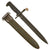 Original U.S. WWII M1 Garand 10 inch Cut Down Bayonet by Oneida Limited with M7 Scabbard - Dated 1943 Original Items
