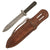 Original U.S. WWII Named Custom Made Fighting Knife by G. Grunewald of Athens, Wisconsin with Custom Sheath - Dated 1944