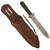 Original U.S. WWII Named Custom Made Fighting Knife by G. Grunewald of Athens, Wisconsin with Custom Sheath - Dated 1944