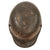 Original Imperial German WWI Rare Large Size Battle Damaged M16 Stahlhelm Helmet Shell with Ship Home Stamp Remnants - Marked TJ68