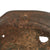 Original Imperial German WWI Rare Large Size Battle Damaged M16 Stahlhelm Helmet Shell with Ship Home Stamp Remnants - Marked TJ68