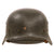 Original German WWII Heer Army M35 Former Single Decal Helmet with 1943 Dated 57cm Liner & RBNr. Marked Chinstrap - Stamped Q64 Original Items