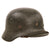 Original German WWII Heer Army M35 Former Single Decal Helmet with 1943 Dated 57cm Liner & RBNr. Marked Chinstrap - Stamped Q64 Original Items