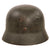 Original German WWII Heer Army M35 Former Single Decal Helmet with 1943 Dated 57cm Liner & RBNr. Marked Chinstrap - Stamped Q64 Original Items