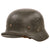 Original German WWII Heer Army M35 Former Single Decal Helmet with 1943 Dated 57cm Liner & RBNr. Marked Chinstrap - Stamped Q64 Original Items