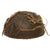 Original British WWII HSAT MKII Paratrooper Helmet with Post-War Liner, Mk. I Chinstraps, Original Two-Color Net & Scrim