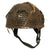 Original British WWII HSAT MKII Paratrooper Helmet with Post-War Liner, Mk. I Chinstraps, Original Two-Color Net & Scrim