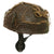 Original British WWII HSAT MKII Paratrooper Helmet with Post-War Liner, Mk. I Chinstraps, Original Two-Color Net & Scrim