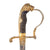Original Imperial German WWI Artillery Officer’s Lion Head Sword with Ruby Eyes & Scabbard by Weyersberg Kirschbaum & Cie