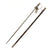 Original German WWII SS Police Officer's Degen Dress Sword and Scabbard by Peter Daniel Krebs with SS-Kulturzeichen Markings and Troddel Knot