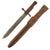 Original Canadian WWI Mk.I Ross Rifle Bayonet and Scabbard with U.S. WWI Surcharges - Dated 1909
