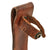 Original U.S. WWII USMC Early Blade-Marked Mark 2 KA-BAR Fighting Knife with Theater-Replaced Goat Horn Grip in Leather Sheath