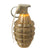 Original U.S. WWII Inert MkII Pineapple Grenade with Yellow Ring & M10A3 Fuze