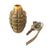 Original U.S. WWII Inert MkII Pineapple Grenade with Yellow Ring & M10A3 Fuze