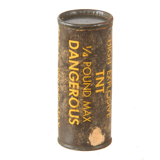Original Vietnam War Era U.S. High Explosive TNT 1/4 Pound Stick - Inert