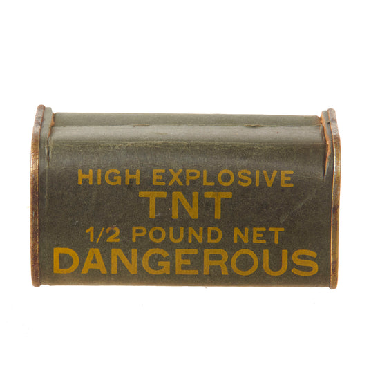 Original U.S. Korean War Era High Explosive TNT 1/2 Pound Block - INERT
