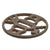 Original 17th Century Edo Period Japanese Perforated Round Iron Tsuba Cross Guard - MARU GATA Shape
