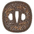 Original 18th Century Edo Period Japanese Perforated Round Iron Tsuba Cross Guard with Gilt Decorations - MARU GATA Shape