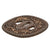 Original 18th Century Edo Period Japanese Perforated Round Iron Tsuba Cross Guard with Gilt Decorations - MARU GATA Shape