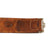 Original German WWII Early Heer Army EM/NCO Leather USGI Souvenir Hate Belt with Pebbled Aluminum Buckle