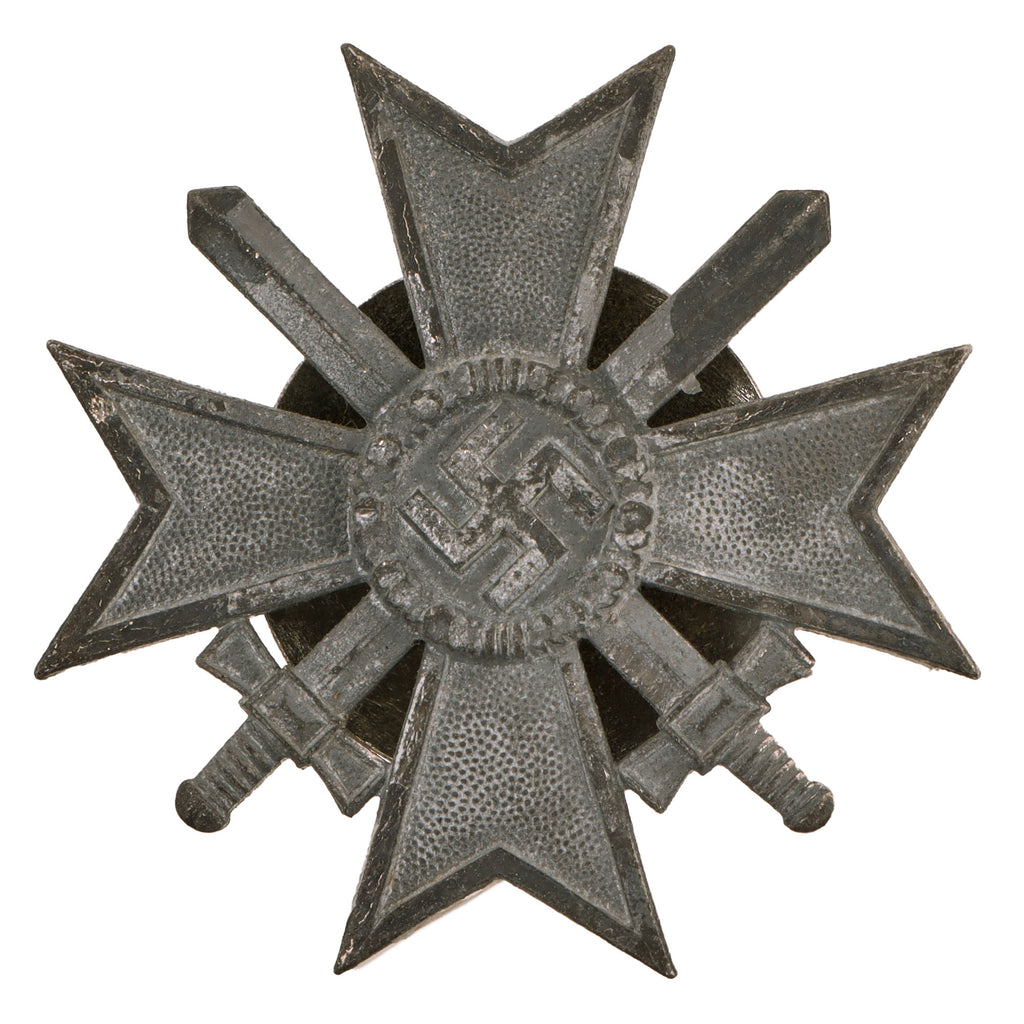 Original German WWII Rare Screw Back War Merit Cross 1st Class KvKI with Swords - Kriegsverdienstkreuz Original Items