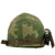 Original U.S. Vietnam War M1 Helmet with PRT-4 / PRR-9 Squad Radio Set & Camouflage Cover