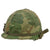 Original U.S. Vietnam War M1 Helmet with PRT-4 / PRR-9 Squad Radio Set & Camouflage Cover