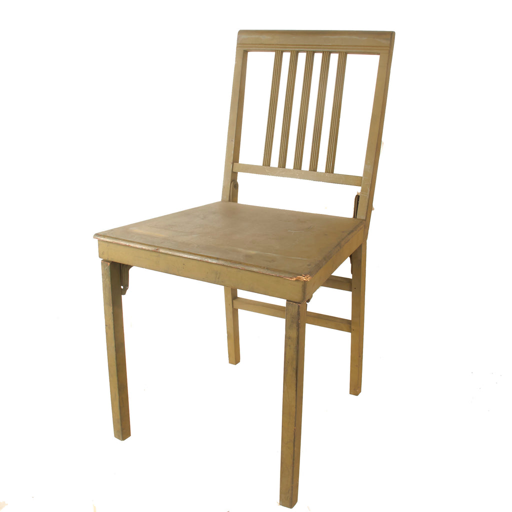 Original U.S. WWII Era Leg-O-Matic Wooden Folding Chair