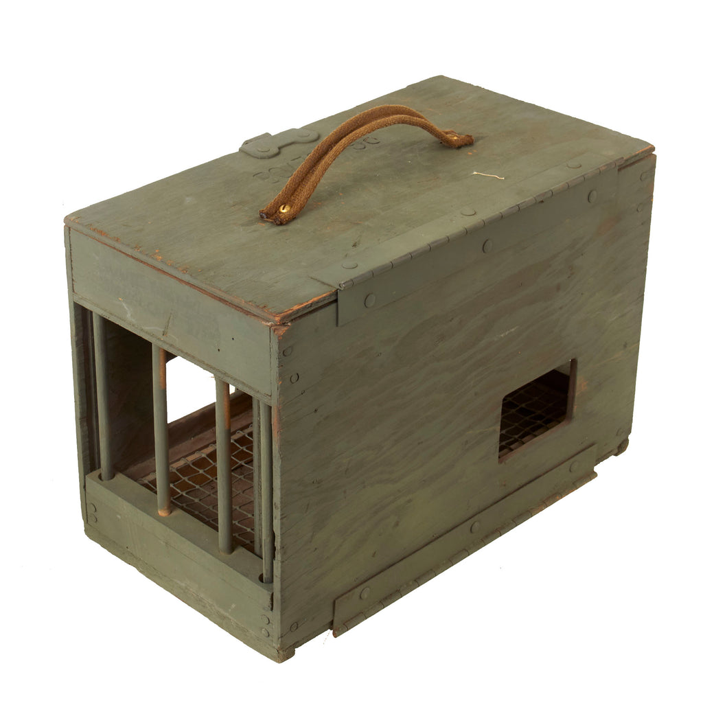Original U.S. WWII Army Messenger Pigeon PG-102/CB Wooden Carrier Box