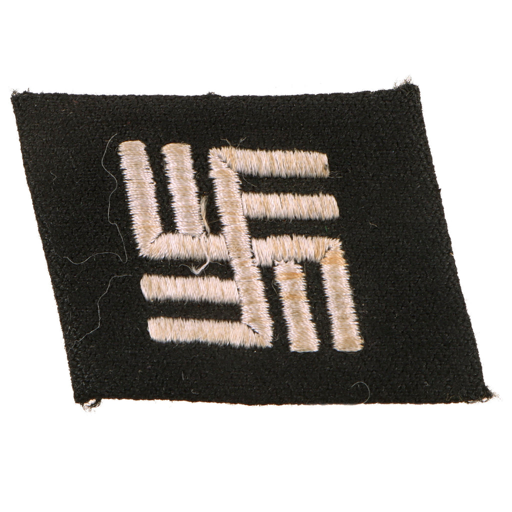 Original German WWII Waffen SS Temporary KZ-Guard Right Side Collar Tab