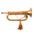 Original WWII Imperial Japanese Army Brass Bugle with Red Cord & Mouthpiece